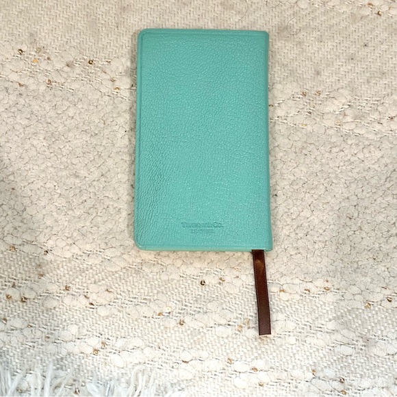 Tiffany & Co. Wish List Blue Leather Small Notebook with Box 3x5 - Picture 3 of 7